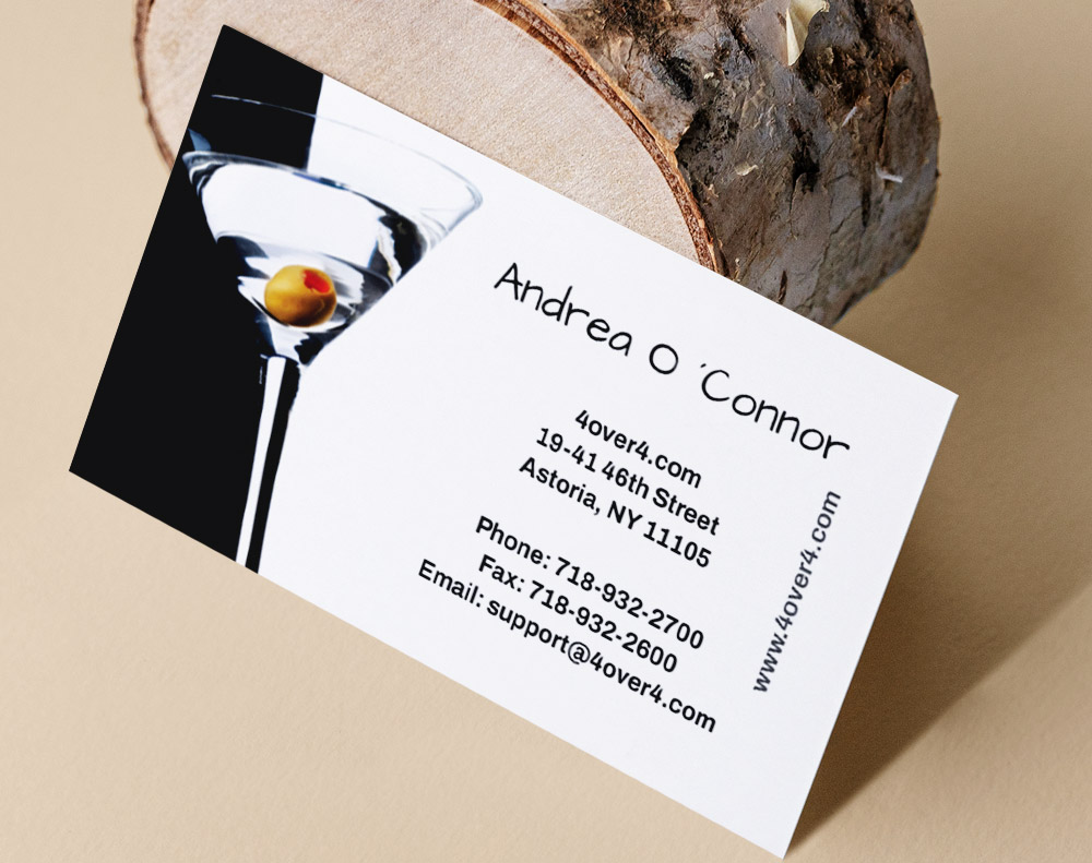Gloss laminated business cards - Design Template