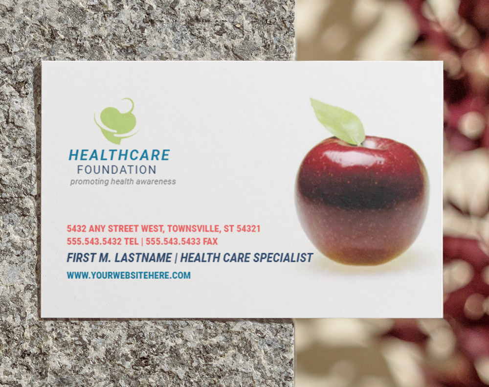 Gloss laminated business cards - Design Template