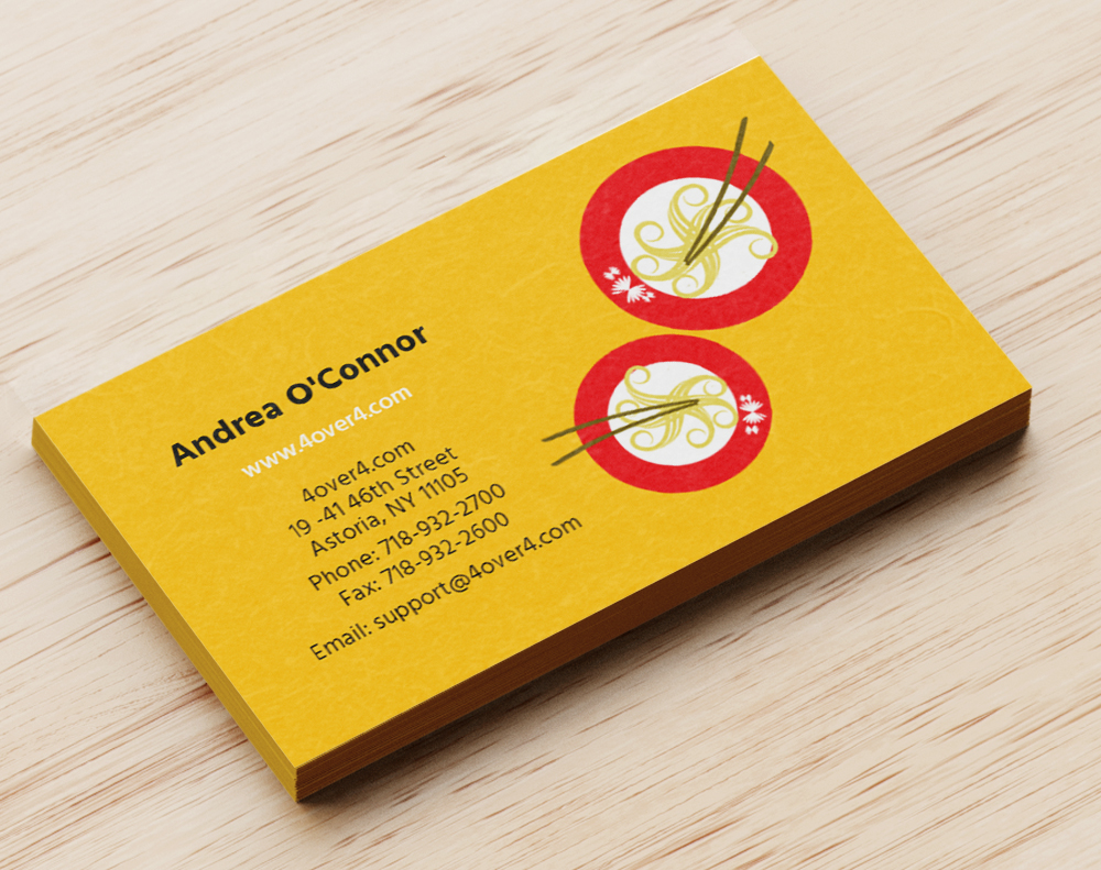 Gloss laminated business cards - Design Template