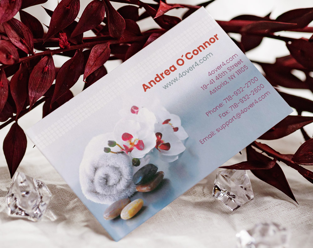 Gloss laminated business cards - Design Template