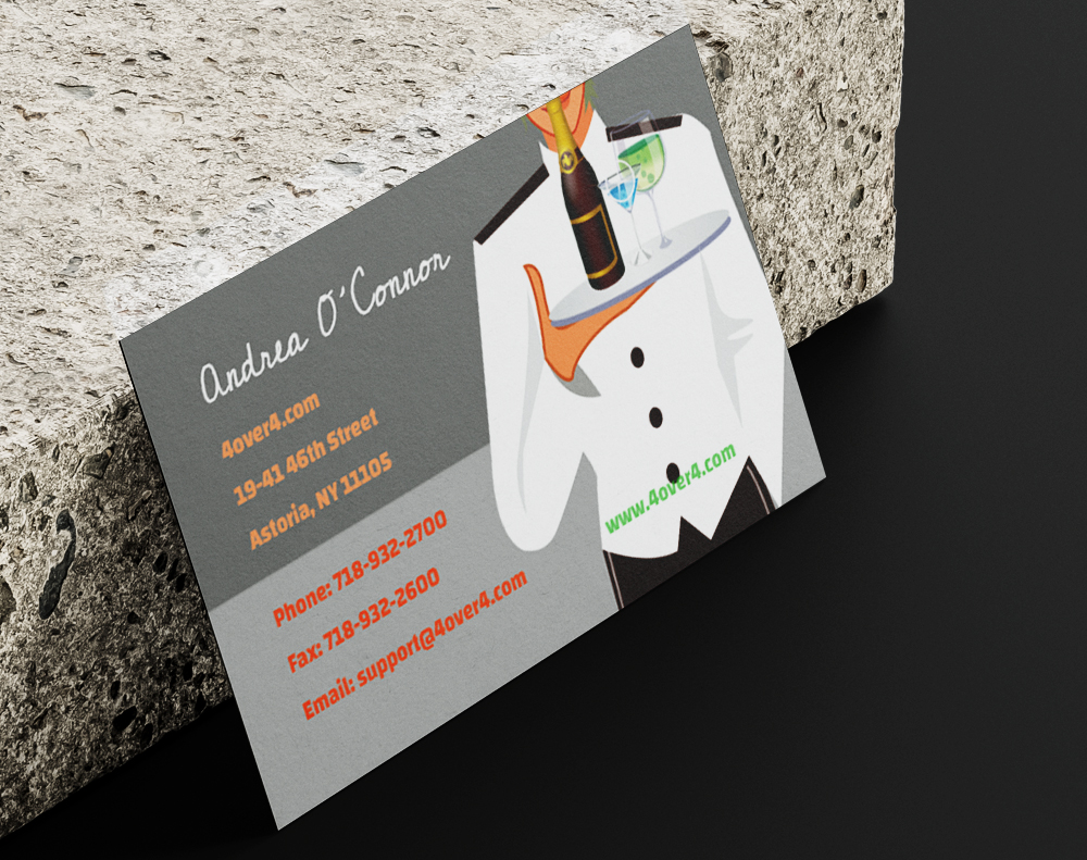 Gloss laminated business cards - Design Template