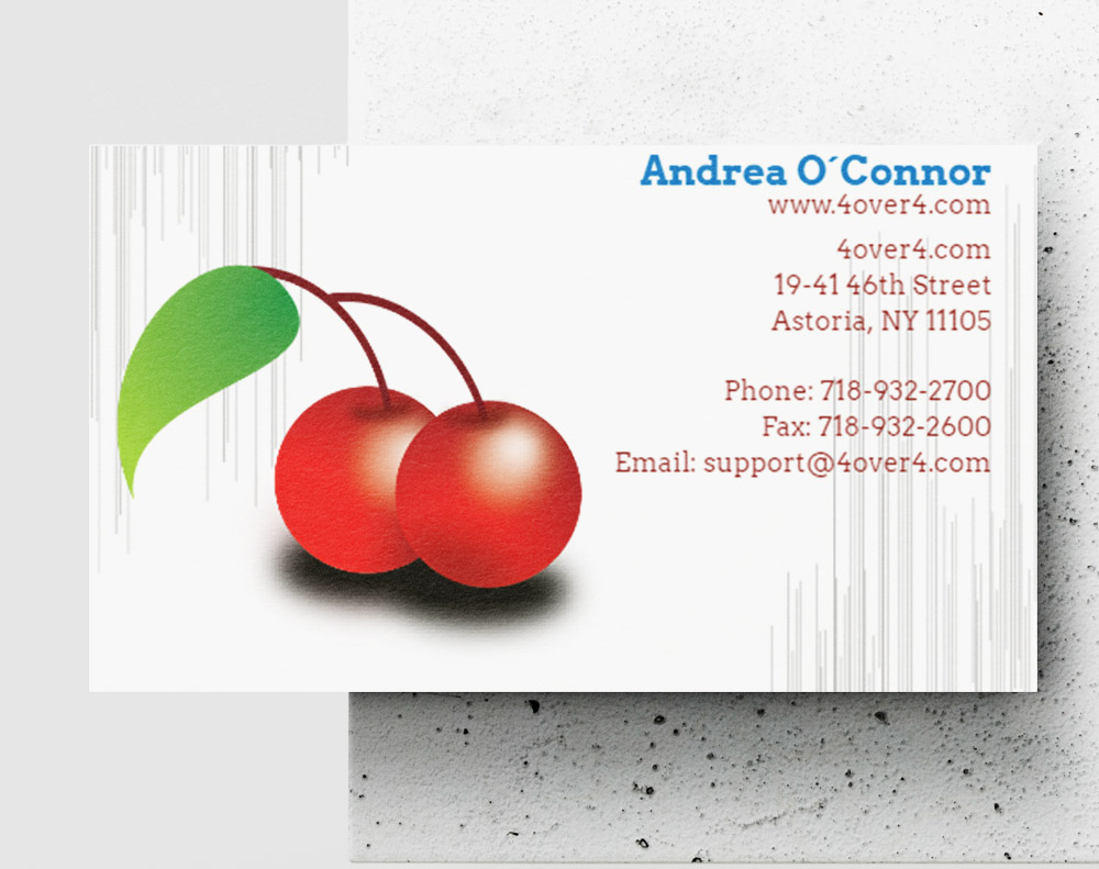 Gloss laminated business cards - Design Template