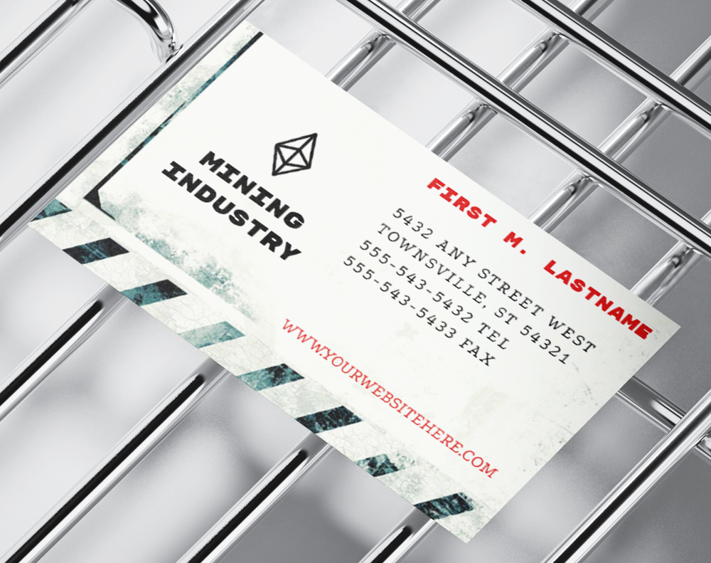 Gloss laminated business cards - Design Template