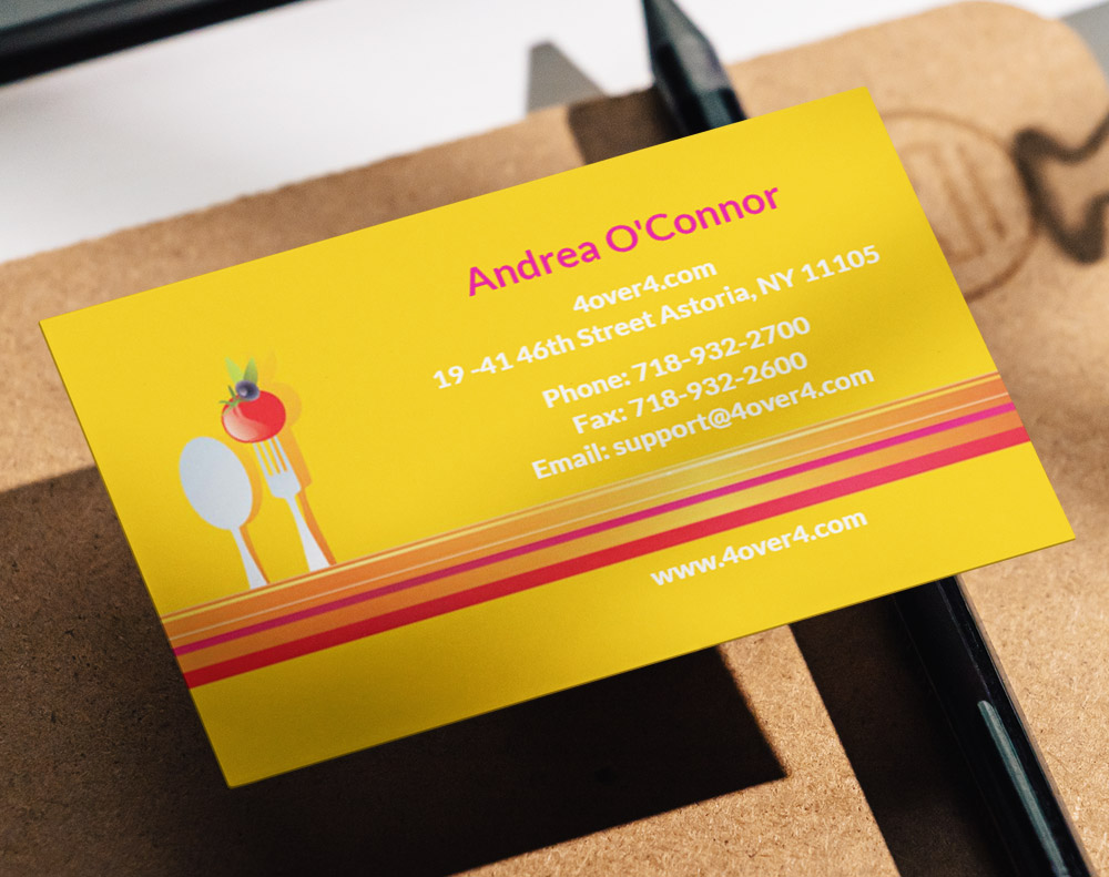 Gloss laminated business cards - Design Template