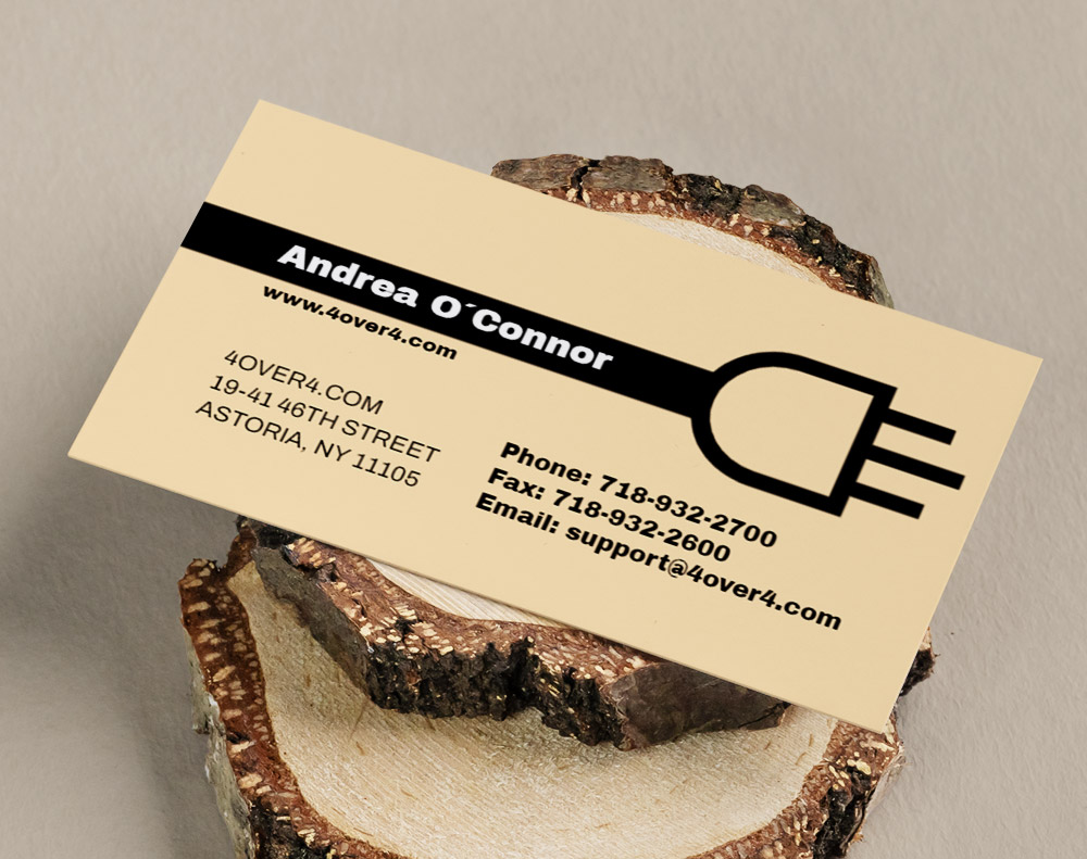 Gloss laminated business cards - Design Template