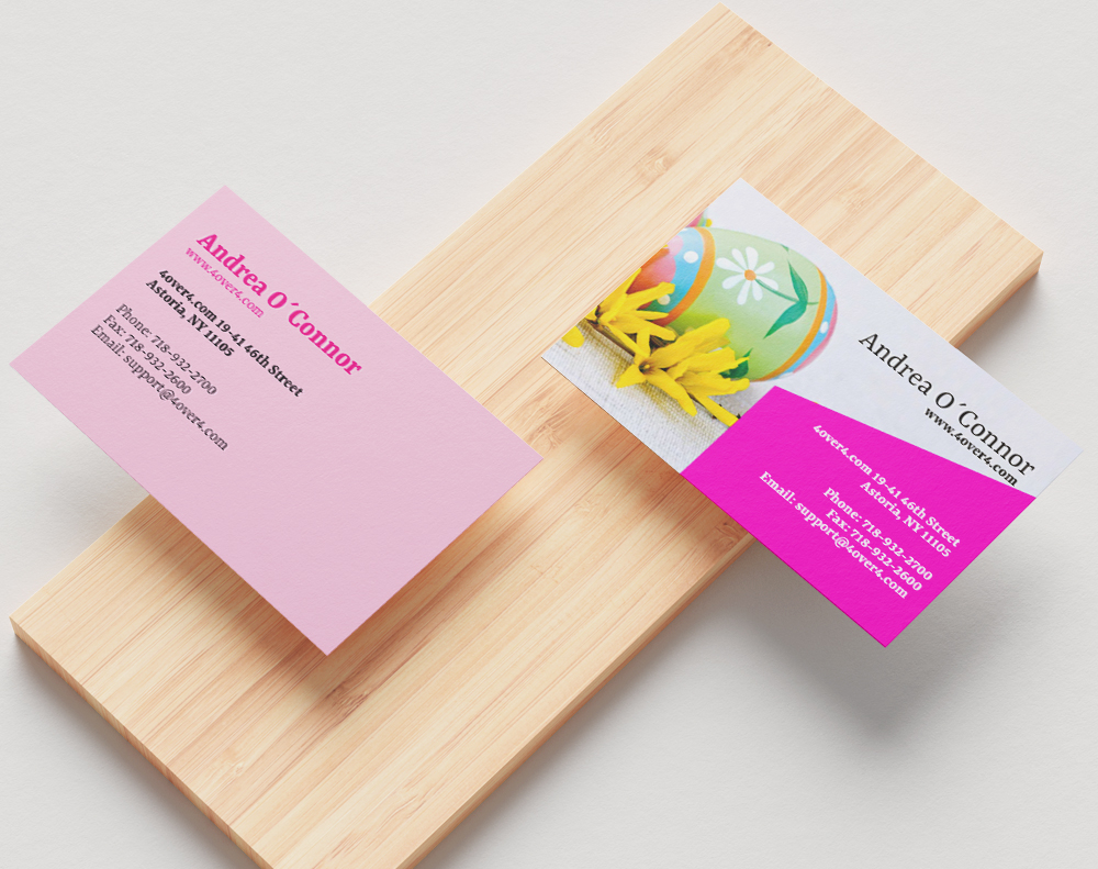 Gloss laminated business cards - Design Template