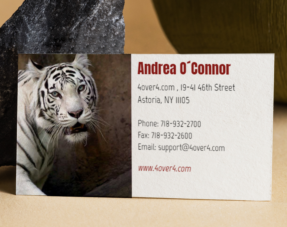 Gloss laminated business cards - Design Template