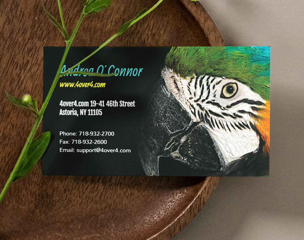 Gloss laminated business cards - Design Template