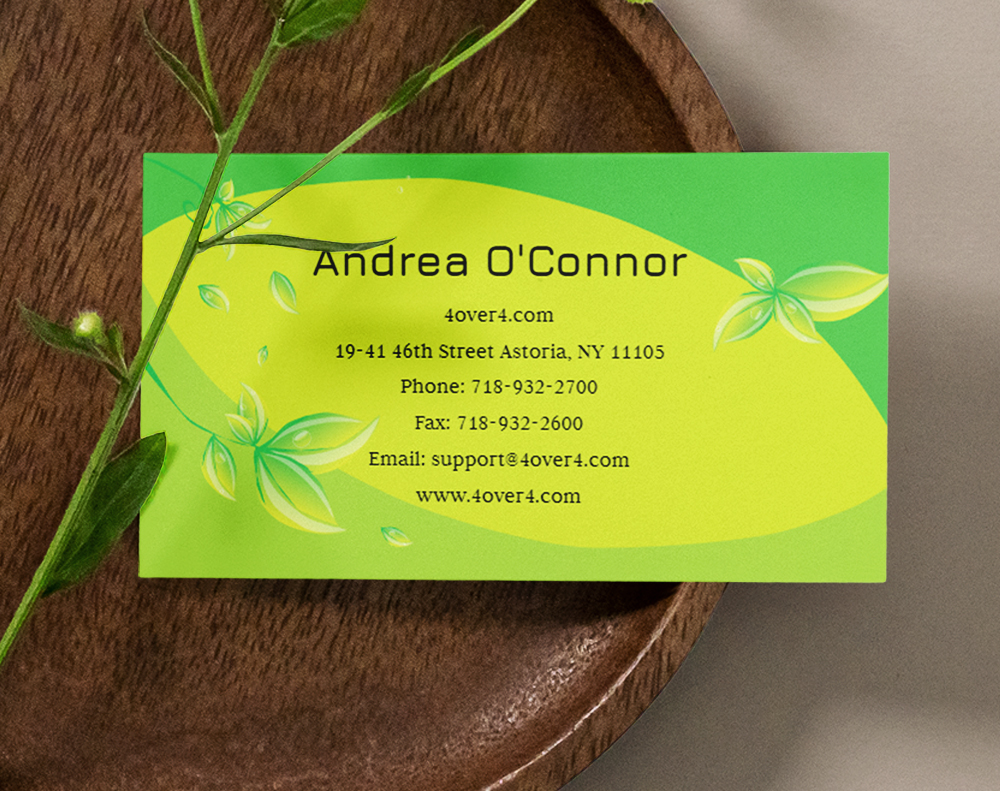 Gloss laminated business cards - Design Template
