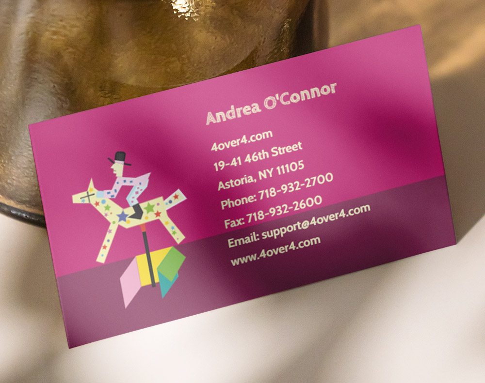 Gloss laminated business cards - Design Template