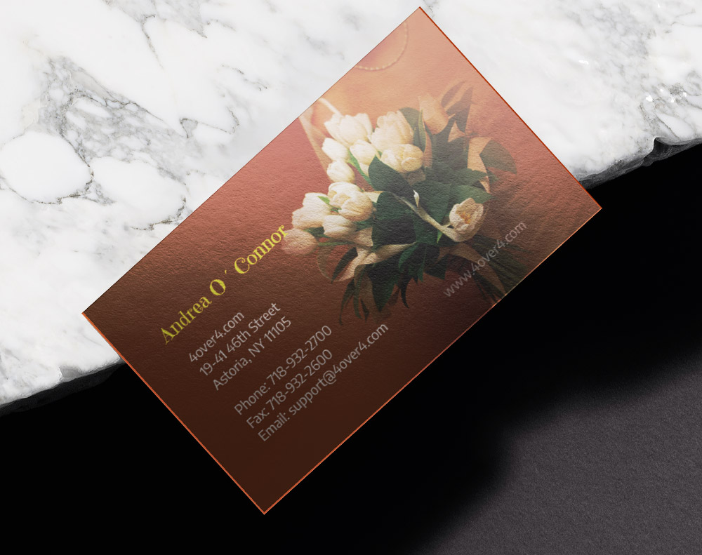 Gloss laminated business cards - Design Template