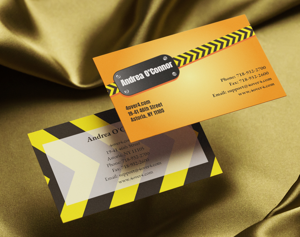 Gloss laminated business cards - Design Template
