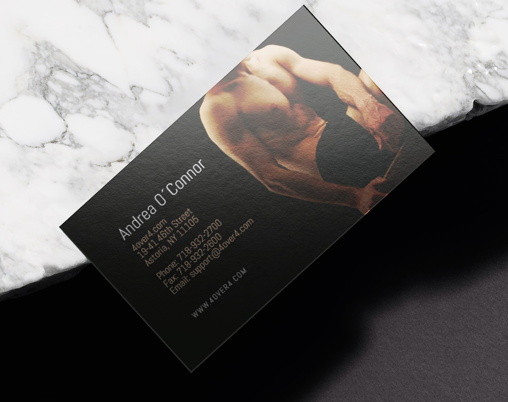 Gloss laminated business cards - Design Template