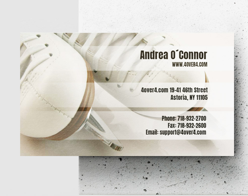 Gloss laminated business cards - Design Template
