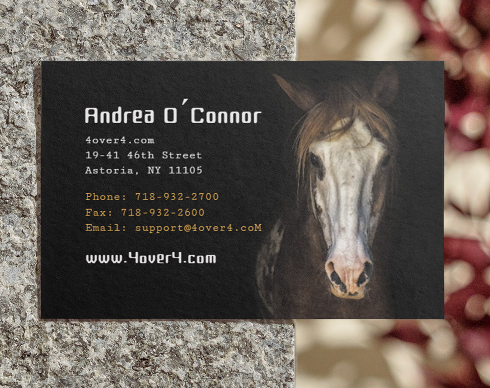 Gloss laminated business cards - Design Template