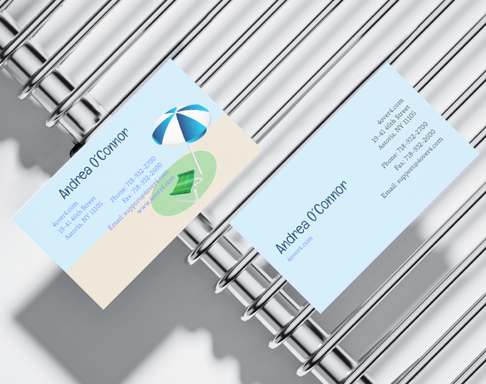 Gloss laminated business cards - Design Template