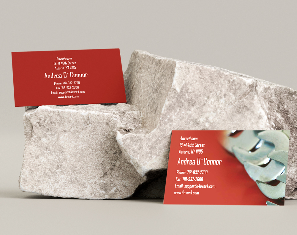 Gloss laminated business cards - Design Template