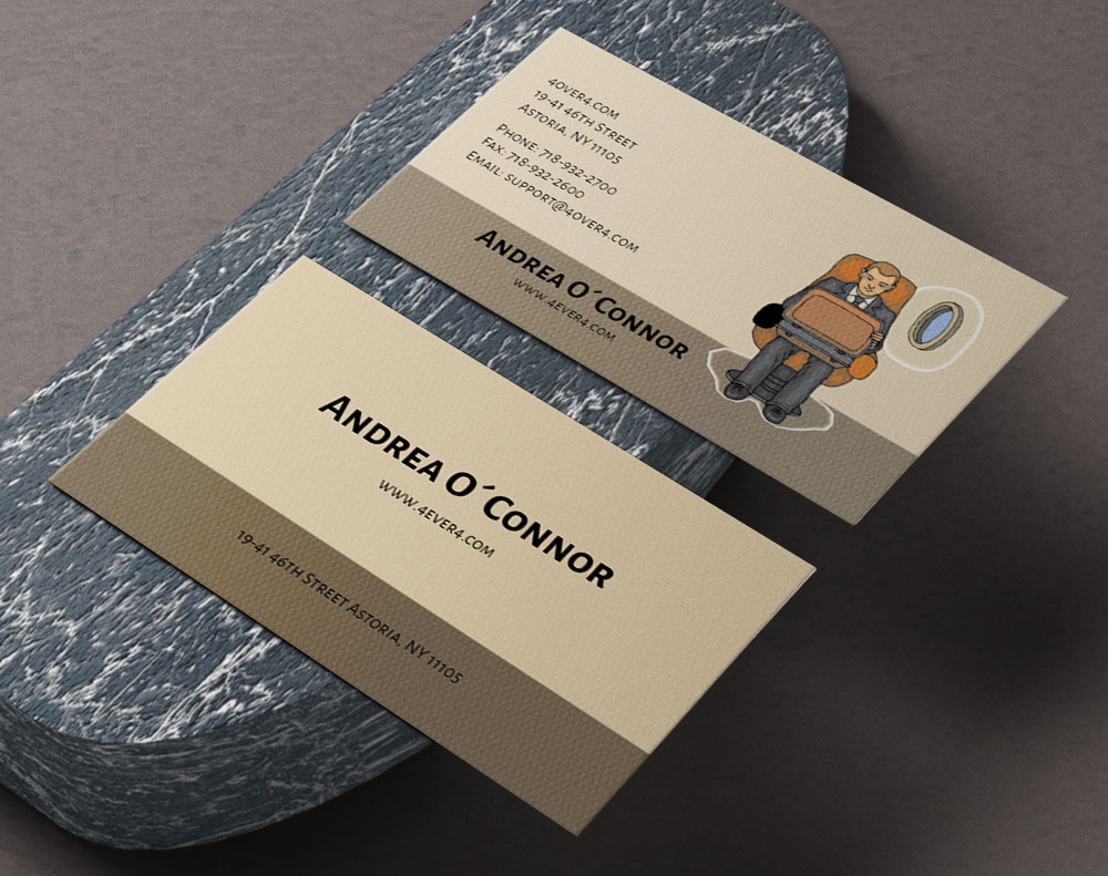 Gloss laminated business cards - Design Template