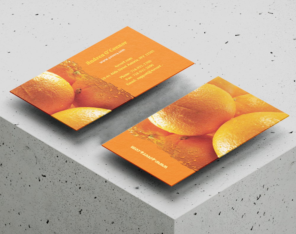 Gloss laminated business cards - Design Template