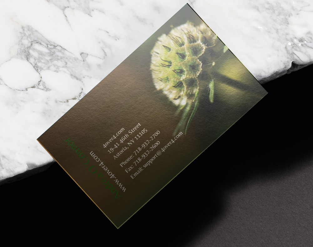 Gloss laminated business cards - Design Template