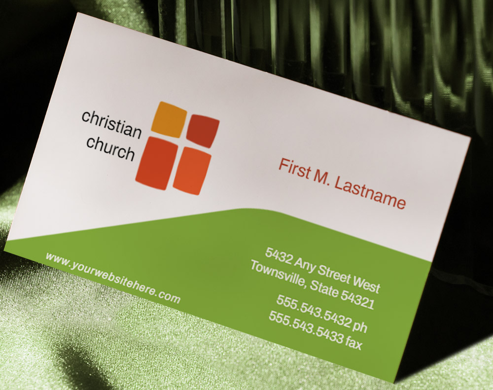 Gloss laminated business cards - Design Template