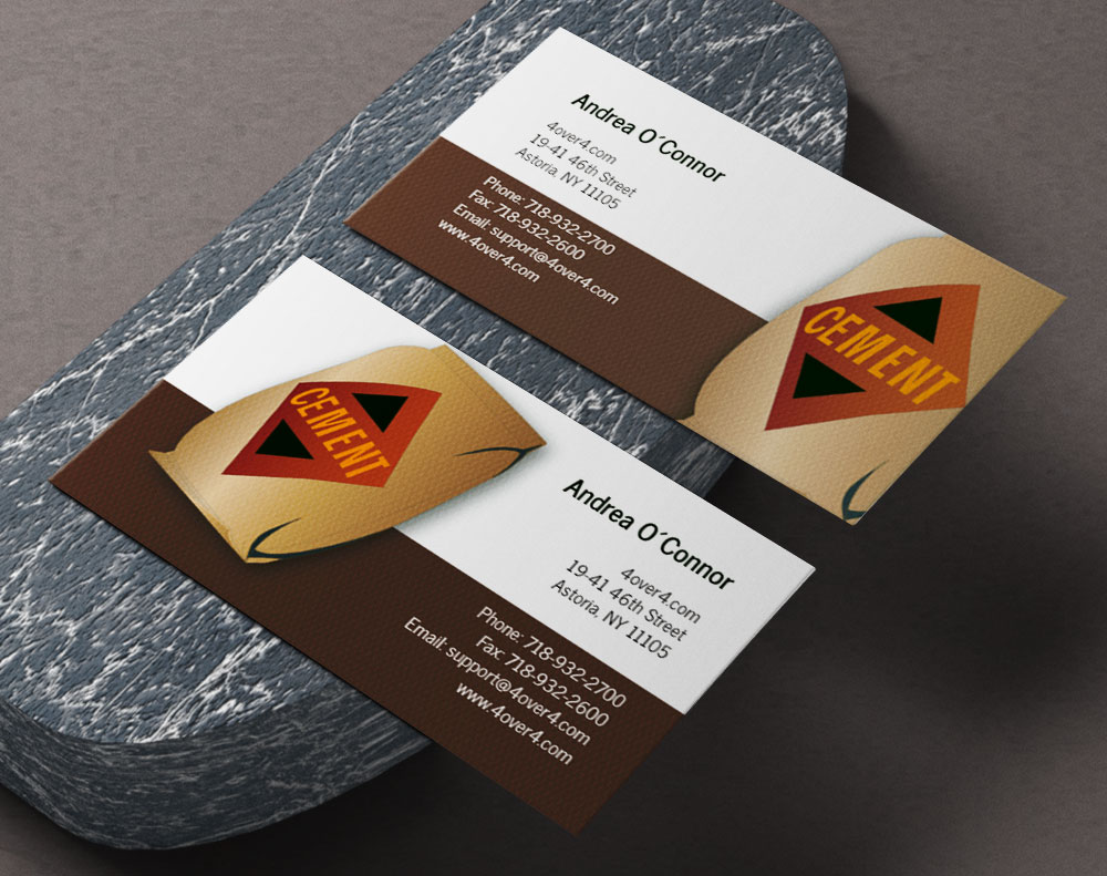 Gloss laminated business cards - Design Template
