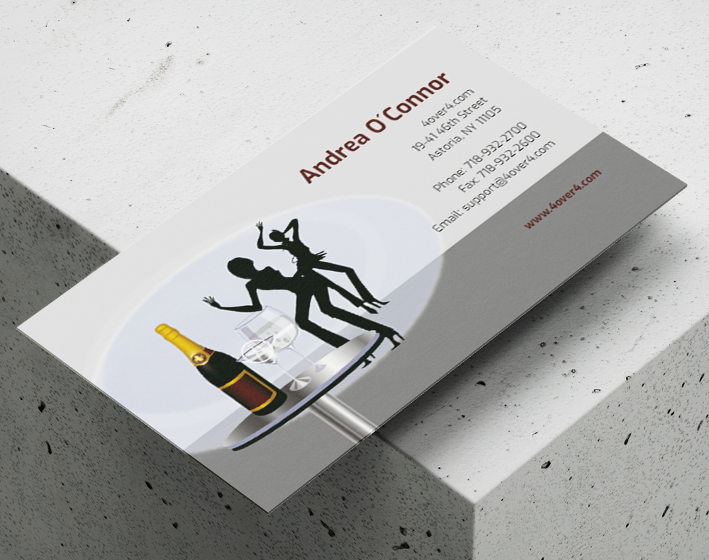 Gloss laminated business cards