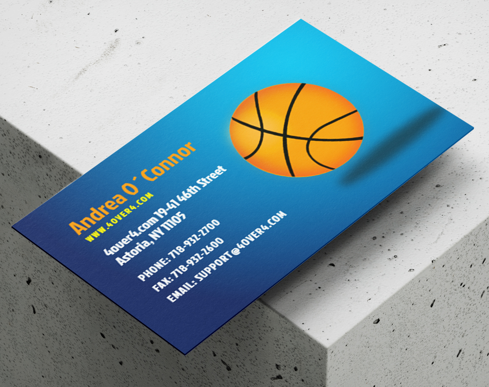 Gloss laminated business cards - Design Template