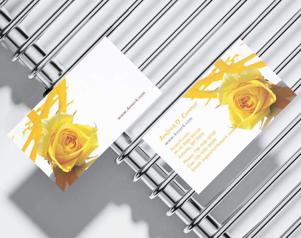 Gloss laminated business cards - Design Template