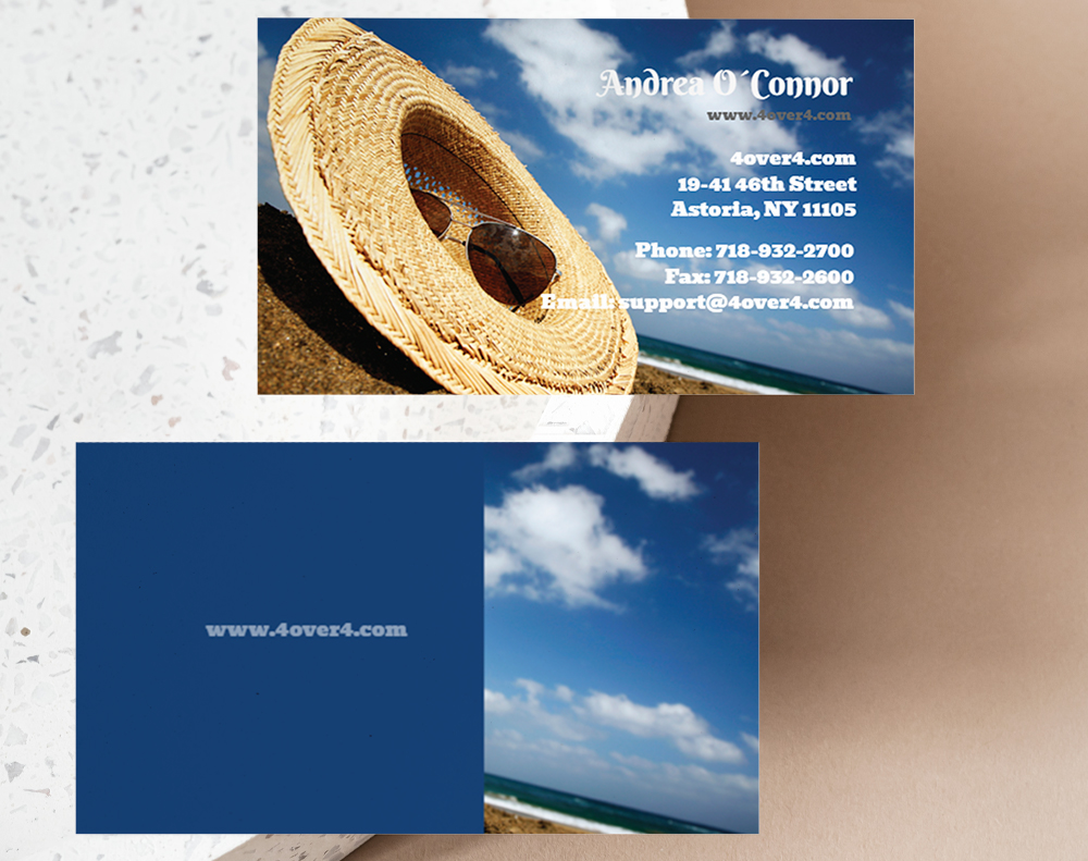 Gloss laminated business cards - Design Template