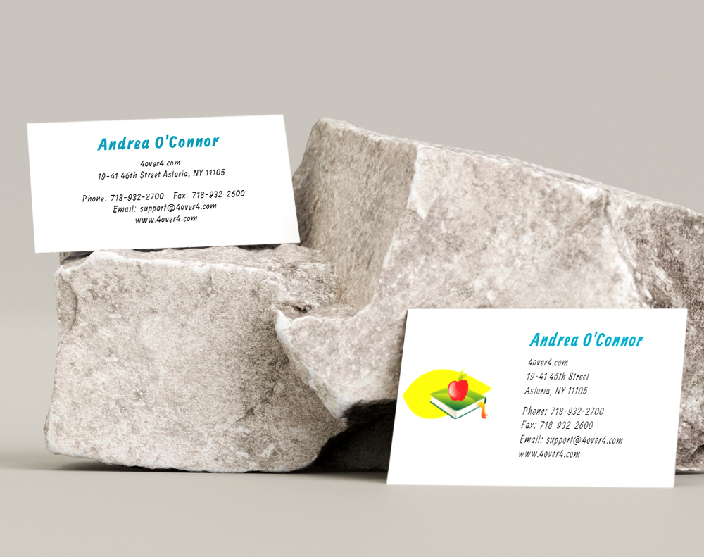 Gloss laminated business cards - Design Template
