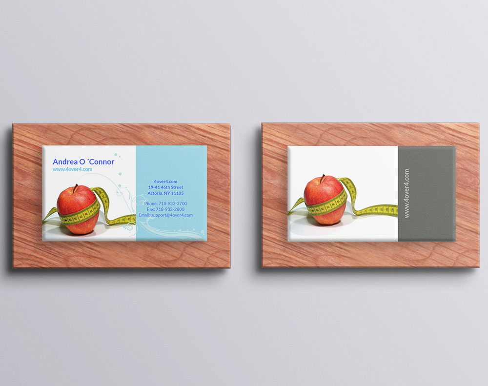 Gloss laminated business cards - Design Template