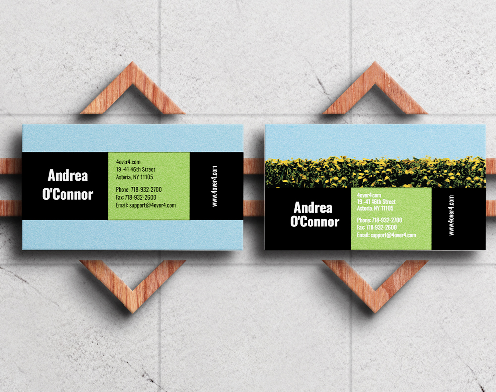 Gloss laminated business cards - Design Template