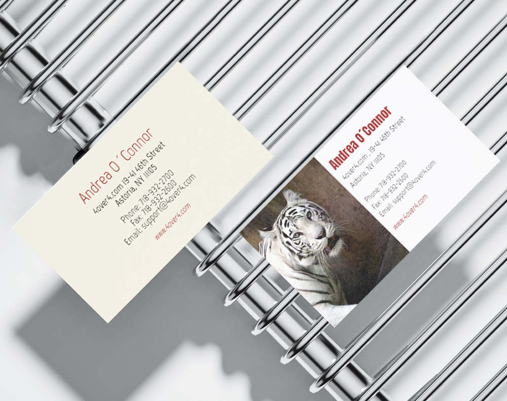 Gloss laminated business cards - Design Template