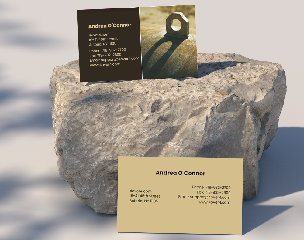 Gloss laminated business cards - Design Template