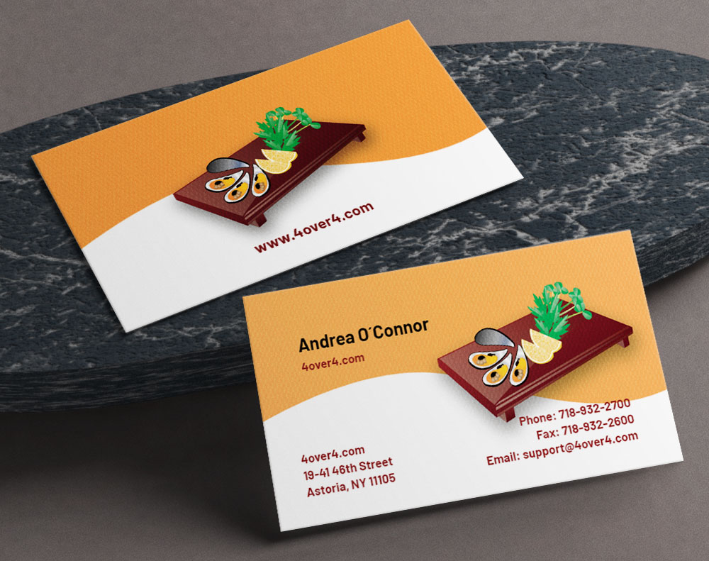 Gloss laminated business cards - Design Template