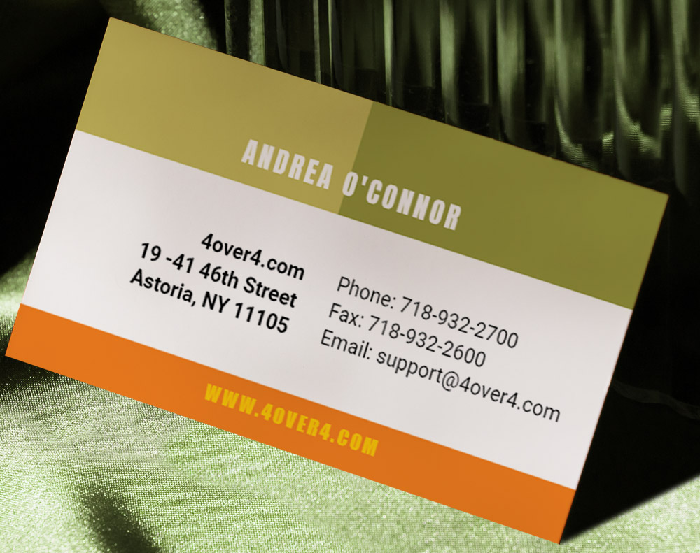 Gloss laminated business cards - Design Template