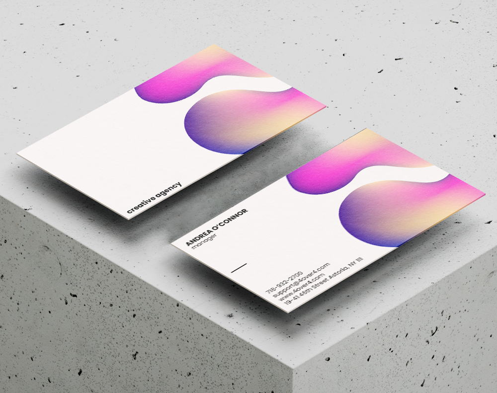 Abstract business card