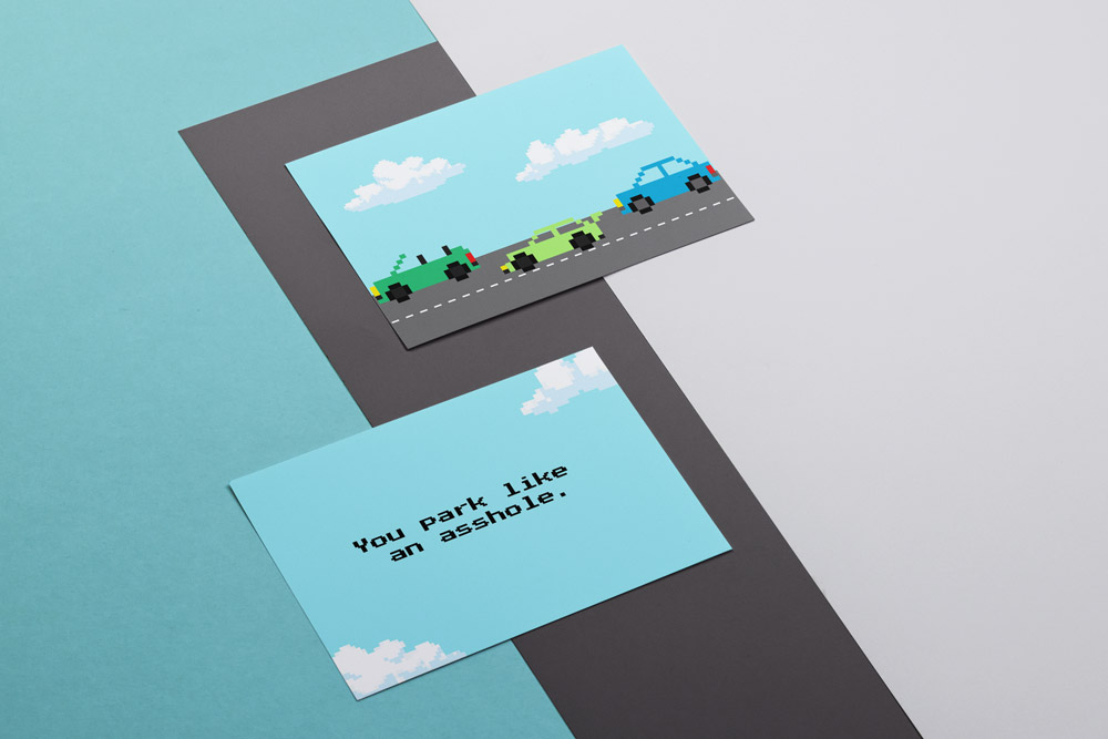 You park like an asshole. - Design Template