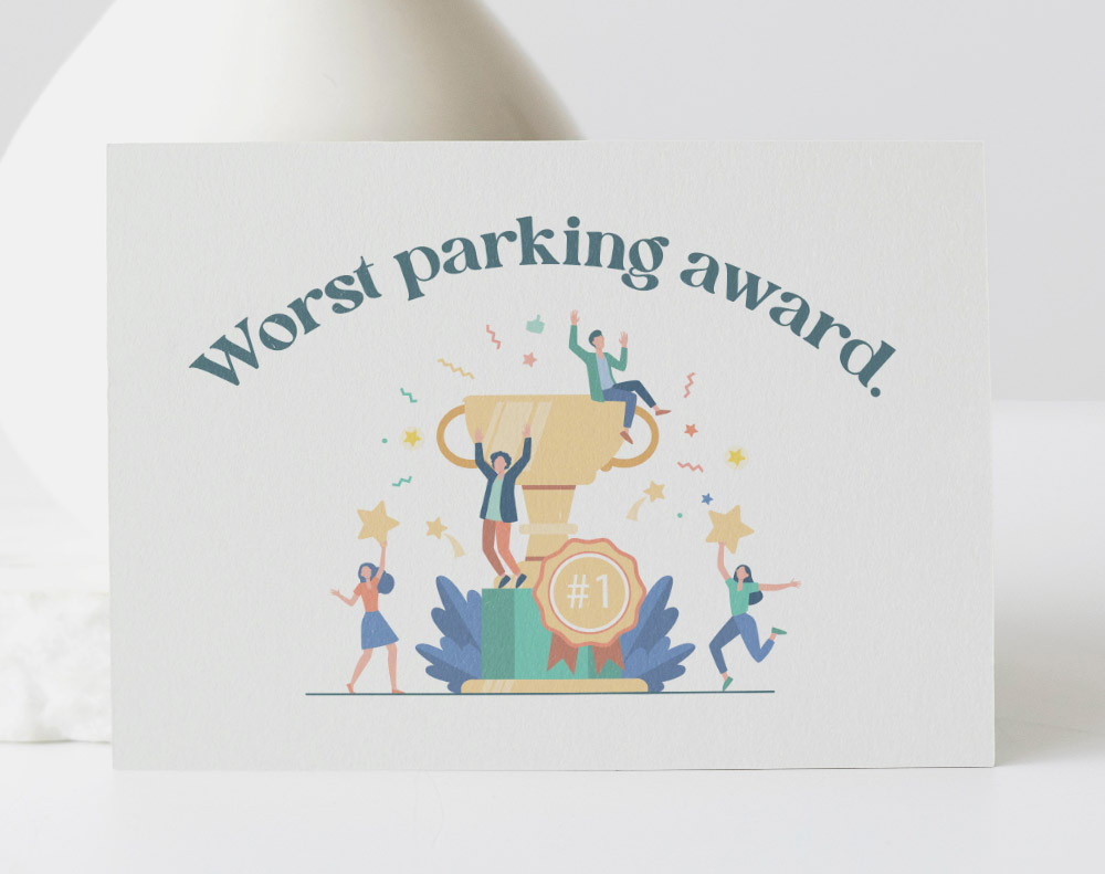 Worst parking award. - Design Template