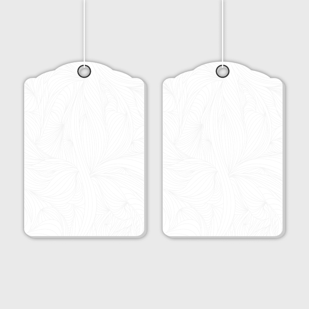 Blank Template - Die Cut Hangtags