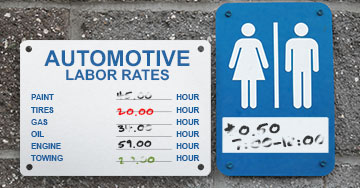 Aluminum Signs Printing - 4OVER4