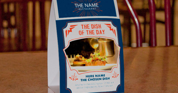 Table Tents Printing - 4OVER4