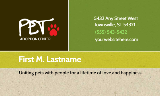 Guide to Pet Business Cards for Animals Petcare