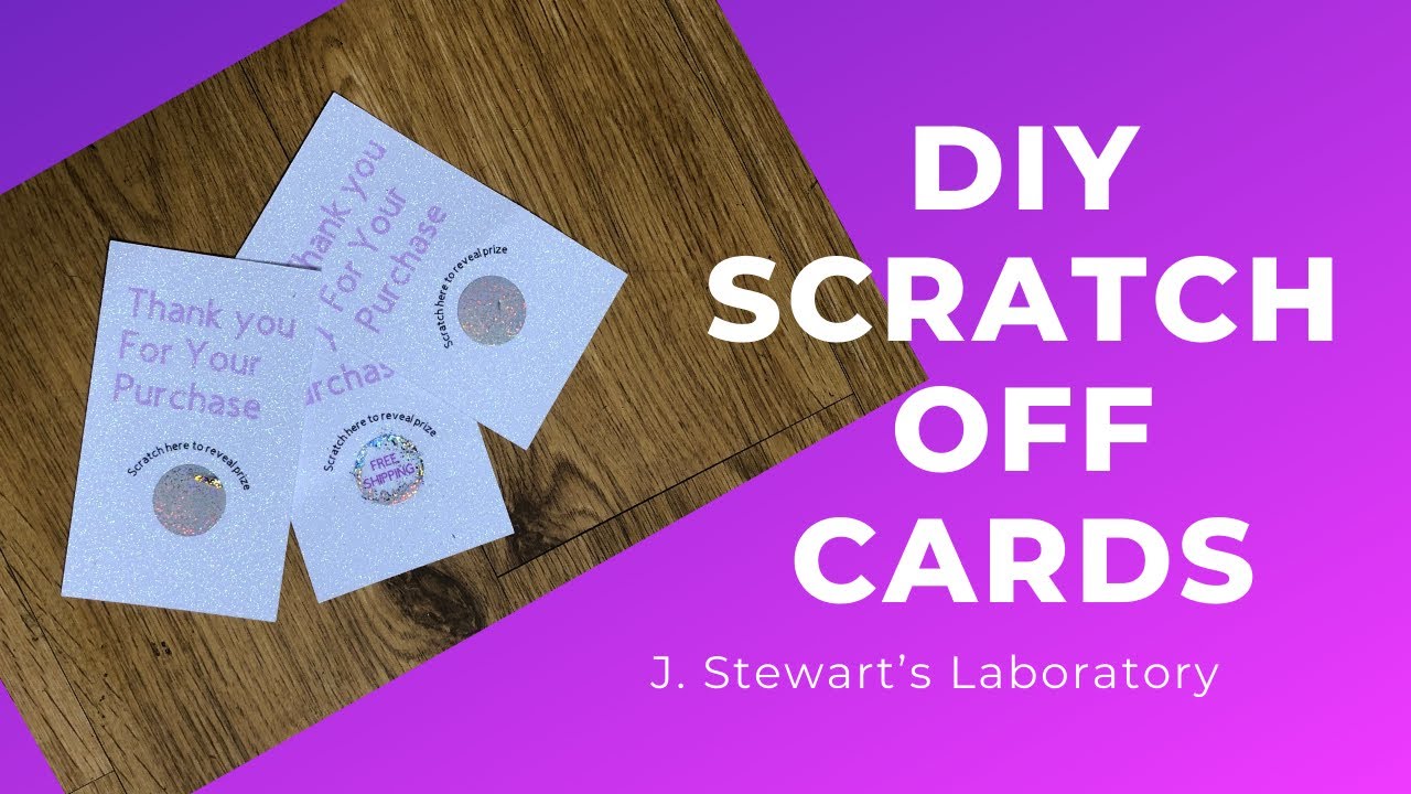 DIY Scratch Off Card Tutorial: Make Cards Fast