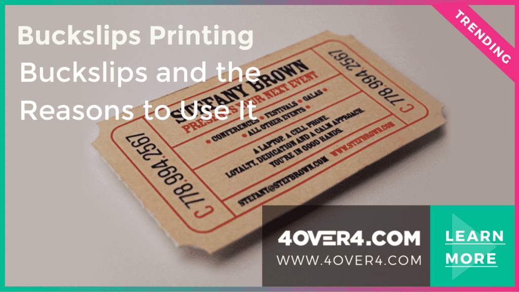 Buckslips Printing Benefits Explained Guide