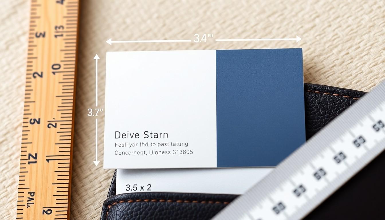 Business Card Size and Dimensions in inches & mm