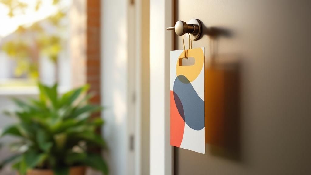 A Modern Guide to Door Hanger Advertising