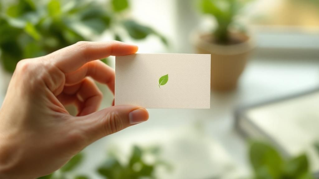Earth Friendly Business Cards A Greener Brand Guide