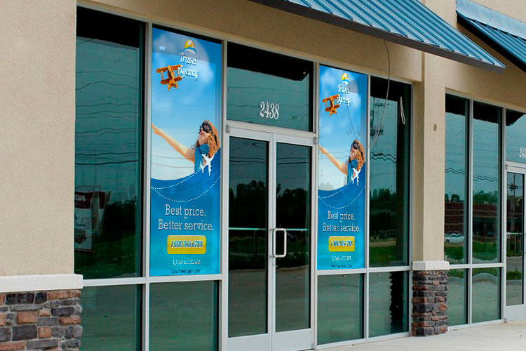 Stunning 3D Window Cling to Attract Attention